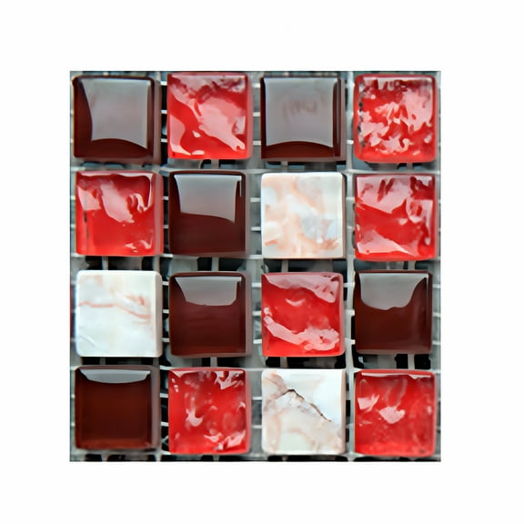 SELIVO 2026 New Peel and Stick Backsplash Kitchen 10-Sheet Mosaic Waterproof Self Adhesive Wall Tiles Back Splashes for Kitchen Bathroom Fireplace Cabinet 4"X4"