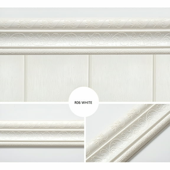 SELIVO 2026 New Peel Stick Foam Molding Trim Self Adhesive,Crown Molding Wallpaper Border Flexible,3D Sticky Wall Edging Lines Foam Baseboard,Wall Base Moulding Trim for Home,Hotel Diy Decoration