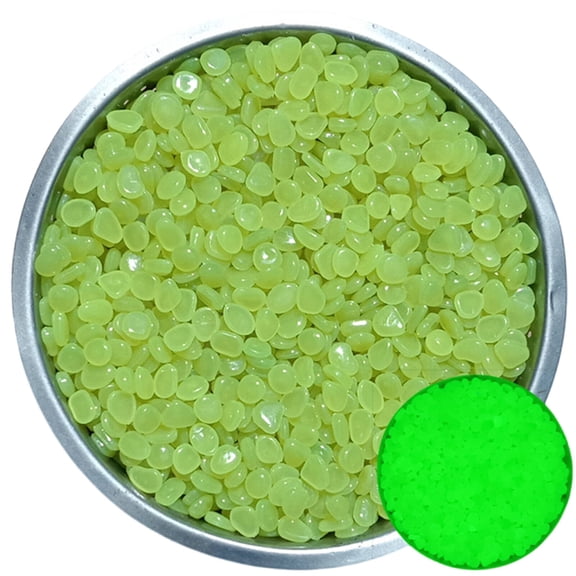 SELIVO 2026 New Rock Rapid Light Absorption Pebbles for Indoor Plants for Garden Planters Decor Safe and Non Toxic Material Prolonged Glowing Effect Lava Rocks for Plants Yellow 0.39In