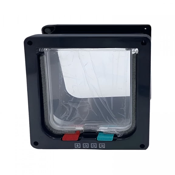 SELIVO 2026 New Security Pet Door - 4-Way Lock Abs Flap for Dogs & Cats | Weatherproof Extreme Weather Design for Dogs, Cats, Indoor, Outdoor, Home, Kennel