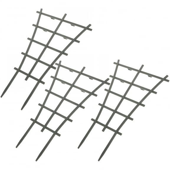 SELIVO 3 Pcs Climbing Trellis Rack Garden Lattice for Plants Lattice Panels for Outside Black