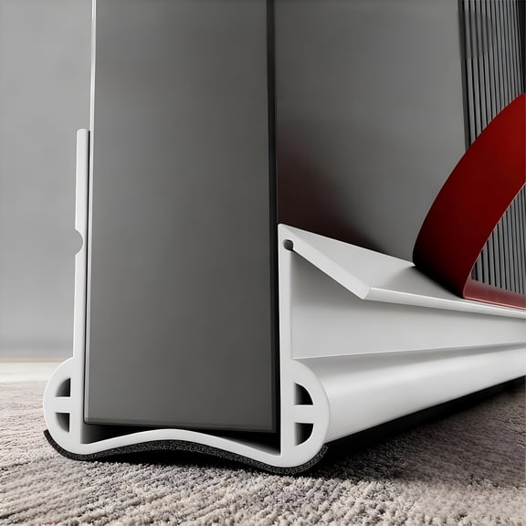 SELIVO 36" Door Draft Stopper,Under Door Draft,Door Draught Excluder for Bottom of Doors,Weather Stripping for Doors,Self-Adhesive Door Seal Door Gap Cover for Cold,Noise Wind (White)