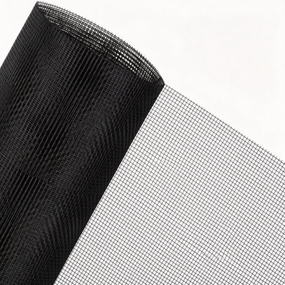 SELIVO 48x102 Inch Window Screen Replacement, DIY Adjustable Pet-Proof Patio Screen, Anti-Mosquito Window Screen Mesh for Porch and Sliding Doors (Black)