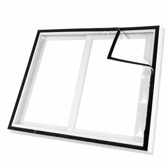 Homvera Under $5 Window Insulation Kit for Winter Keep Cold Out,Cuttable Transparent Film Thickness,Easy to Open for Ventilation,Reusable Plastic Window Wrap