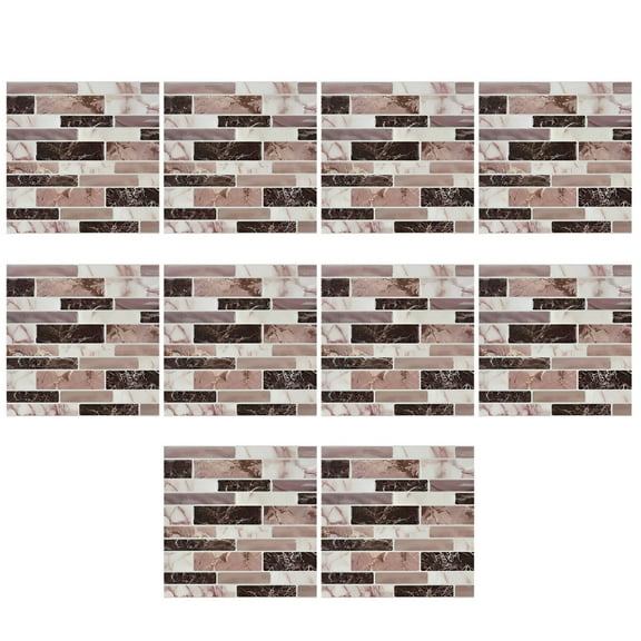 SELIVO Art 3d 10-Sheets Peel and Stick Kitchen Backsplash Tiles,10x10 CM Self-Adhesive Marble Grey Wall Tiles for Kitchen and Bathroom