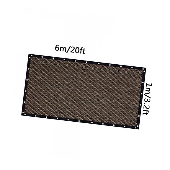 SELIVO Brown Balcony Privacy Screen Fence Windscreen Cover for Apartment,Deck,Patio,Outdoor Pool,Porch,Railing - 95% UV Blockage,Zip Ties Included,Customized 1x6m