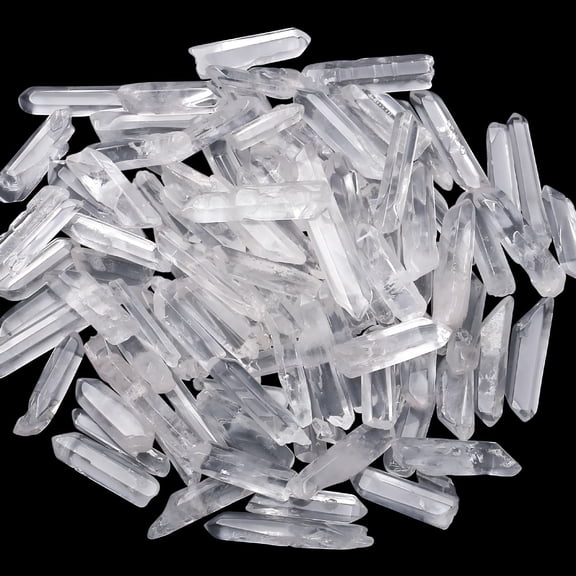 SELIVO Clear Quartz Crystals Points Bulk Healing Crystal Stones Irregular Shape Raw Quartz Points Crystal Wand for Jewelry Making Polishing Cabbing Reiki Energy Balance 0.4-1.18" 0.22 Lb