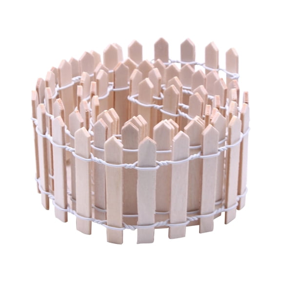 SELIVO Decorative Wood Garden Fence,Anti Digging Defense Barrier Garden Edging Border,Decorative Garden Fencing for Outdoor Yard,Lawn,Animal Barrier