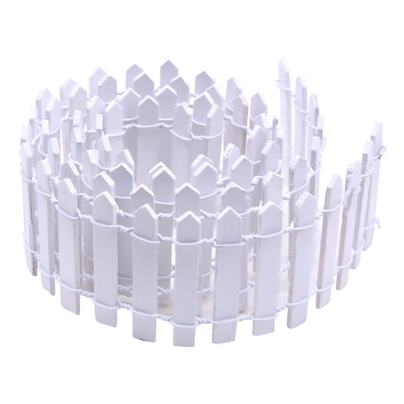 SELIVO Decorative Wooden Garden Fence Panel Set,Outdoor Patio Elegant Landscape Fencing,Garden Fence Edging Flower Bed,Animal Barrier Border,Succulent Wooden Fence Ornament