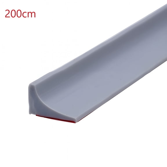 SELIVO Fancy Collapsible Threshold Water Dam for Shower Stall,Silicone Shower Barrier Keeps Water Inside Threshold,Bathroom Water Stopper,Flood Shower Barrier,Dry And Wet Separation Gray