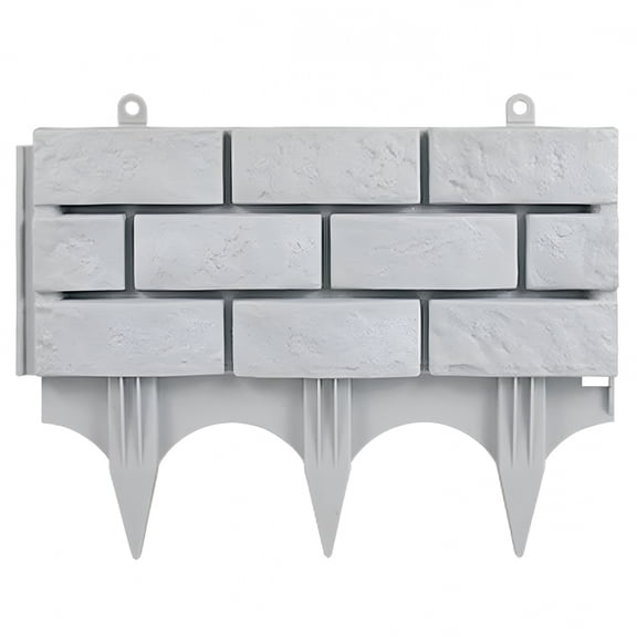 SELIVO Faux Stone Retaining Wall Blocks, 17 x 13 Inch No Dig Garden Border Edging for Landscaping, Mulch Beds & Patio Pathways