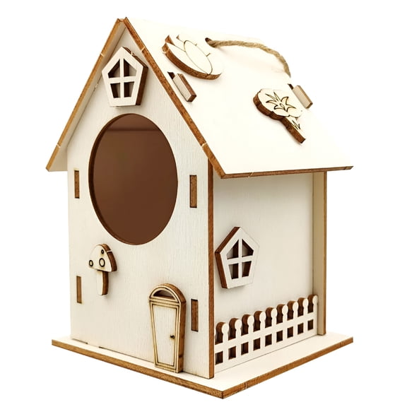 SELIVO Fence Birdhouse, Hanging Birdhouse, 1PC Outdoor Nesting Boxes, Bird Houses for Outside, Outdoor Bird House Bird Families Cardinals Hanging Birdhouse for Garden