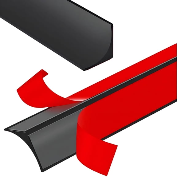 SELIVO Flexible Quarter Round Molding Trim, 118in Peel and Stick Edge Corner Strip, Waterproof
