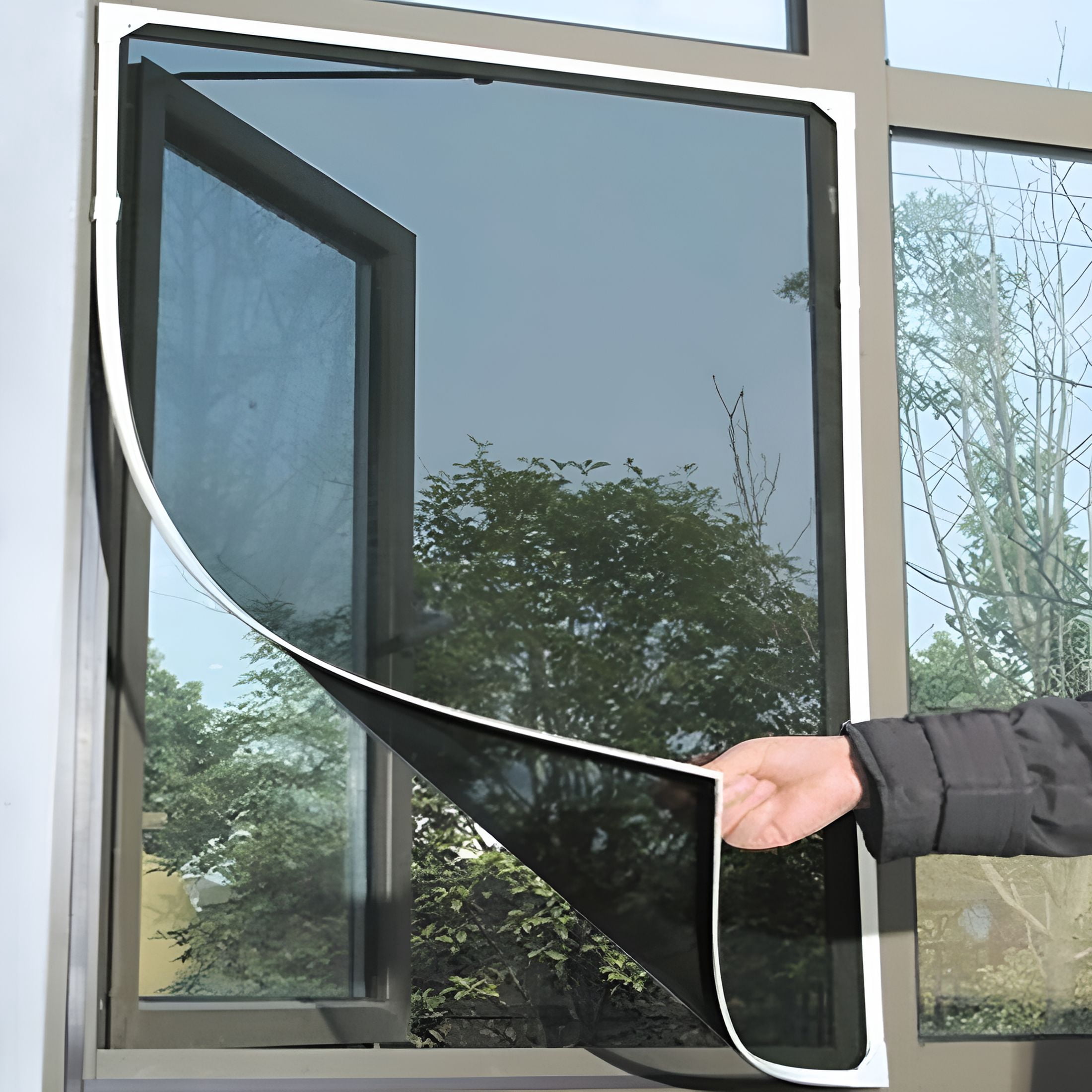 SELIVO Magnetic Window Screen,Diy Window Screen Replacement,Fiberglass ...