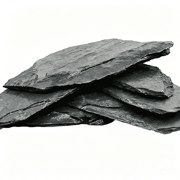 SELIVO Natural Slate Rocks Ph Neutral Stone Perfect Rocks for Aquariums, Landscaping Model,Tank Decoration,Amphibian Enclosures Aquarium Rocks for Fish Tank (3.5 Lb, 3-5 Inch)