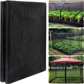 SELIVO Patio Mosquito Balcony Netting Screen for Porch,Mesh Bug Porch Netting Screen for Patio Apartment (12x10FT) Black 12x10FT