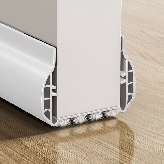 SELIVO Weather Stripping Door Seal,36 Length Cuttable Door Draft Stoppers for Bottom of Door,Strong Adhesive Door Sweep for Exterior and Interior Doors (1PCS,Brown)