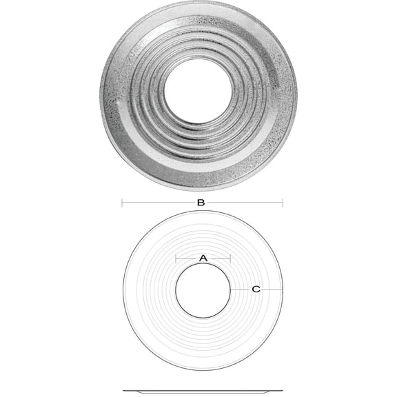 SELKIRK CORP 104460 4-Inch Galvanized Pipe Collar