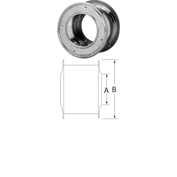 SELKIRK CORP 187703 3-Inch Wall Thimble, Silver
