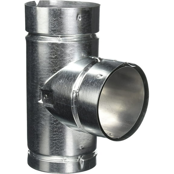 Selkirk Sport Gas Vent Tee 104100 - Round Duct, Easy to Clean - 4 In Aluminum