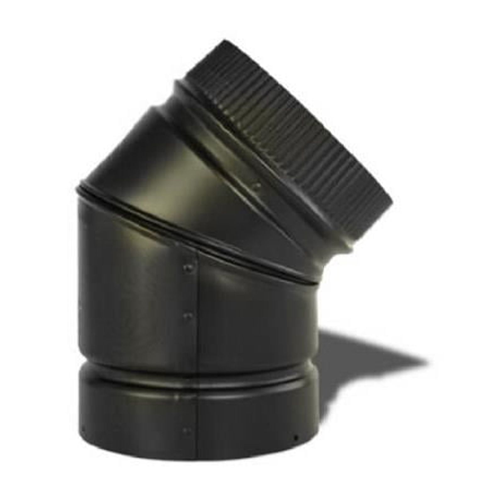 Selkirk Sport Stainless Steel 45 Degree Double Wall Smoke Pipe Elbow, 6 ...