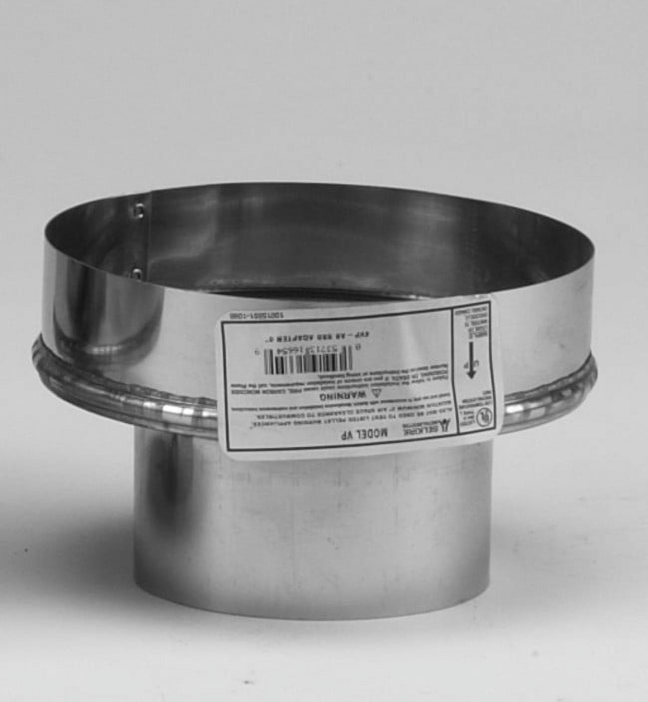 1)-8" Aluminum SSII Furnace Stove Pipe Chimney Flue Storm Collar 7/8T
