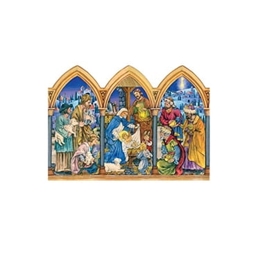 Enesco Nativity Figurine - Izzy & Oliver 'This Is The Moment' Arch Display With Holy Family Scene
