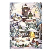 Sellmer Advent - Pastoral Mountainside scene - 11.75"H x 8.25"W x .1"D