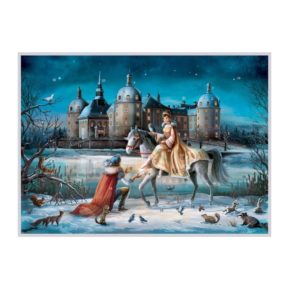 ADV330 - Sellmer Advent Calendar - Cinderella (Large) - 11.25"H x 16.75"W x .1"D