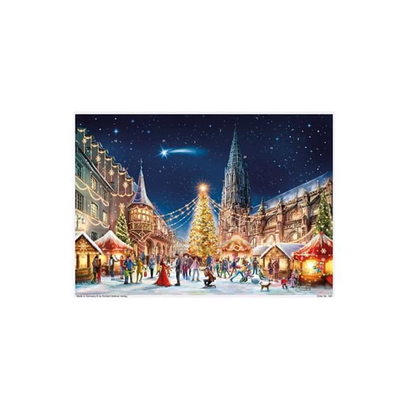 Richard Sellmer ADV340 11.25 x 16.75 x 0.1 in. Advent Calendar Freiburg Christmas Market