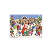 Richard Sellmer ADV30 8.25 x 11.75 x 0.1 in. Advent Calendar Santa at Christmas Market