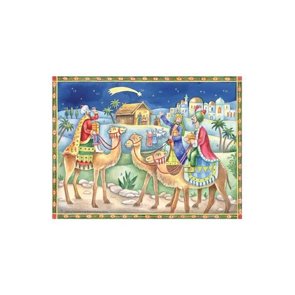 Richard Sellmer ADV70153 10.5 x 14.5 x 0.1 in. Advent Calendar Three Kings