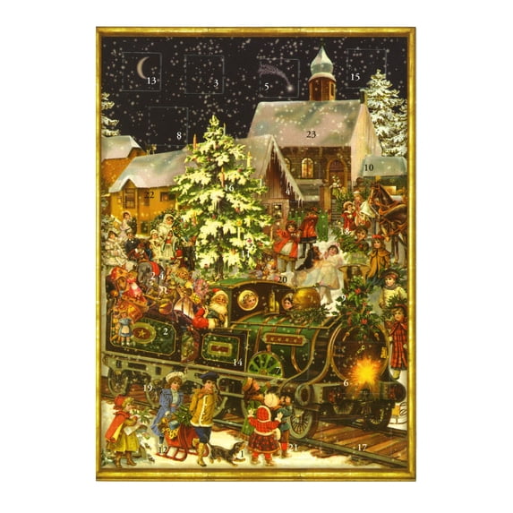 ADVENT.CRD-SANTA/TRAIN EACH