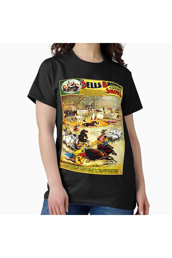SELLS BROTHERS : Vintage 1898 Circus Advertising Print G6686, for Unisex – Up to 5XL