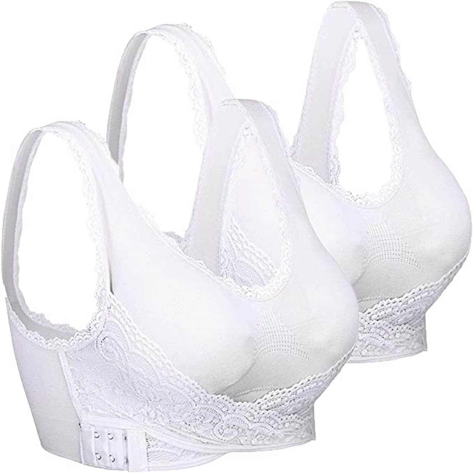 SELONE 2023 Bras for Women Push Up No Underwire Front Closure Front Clip  Zip Front Front Snap Front Hook Front Close for Sagging Breasts Hollow Out