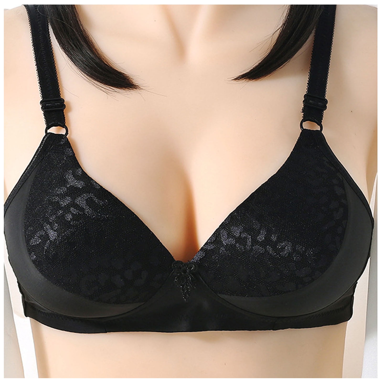 2023 Fashion Bra for Women,Unlined Non Padded Lace Sexy Bras Full Figure  Push Up Bra Wirefree Lift Up Bras for : : Clothing, Shoes 