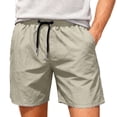 thumbnail image 1 of SELONE 5 Inch Inseam Shorts Men Mesh Liner Sports Shorts Beach Shorts Elastic Waist Vacation Running Shorts, 1 of 8