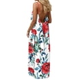 thumbnail image 1 of SELONE Backless Cami Dresses for Women Hawaiian Boho Dresses Floral Sleeveless Maxi Cami Sundress Crew Neck Outfits 5XL, 1 of 8