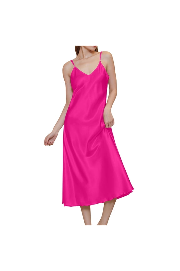 Bathrobe for Women Lightweight Spaghetti Strap Lightweight Bathrobes V Neck Sleeveless Sleepwear Elegant Loungewear