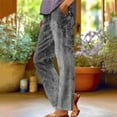 thumbnail image 1 of SELONE Black Womens Lounge Pants Plus Size with Pockets Mid Waist Lounge Pants Full Length Trouser Loose Casual Long Beach Pants Pull on Straight Lightweight Comfy 2XL Tall Breathable Summer Clothes, 1 of 5