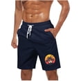 thumbnail image 1 of SELONE Board Shorts Men's Swim Hawaiian Swim Trunks Drawstring Elastic Waist Beach Shorts with Pockets Bathing Suit, 1 of 5