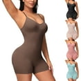 thumbnail image 1 of SELONE Bodysuit Romper for Women Jumpsuit Sleeveless Seamless Romper One Piece Bodycon Shapewear Tank Top Square Neck Playsuit Solid High Waist Tight Sports Yoga Onesie, 1 of 10