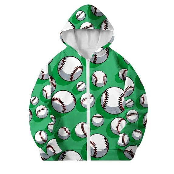 SELONE Boys Hooded Jackets with Pockets Hooded Lightweight Zipper Long Sleeve Cute Clothes Green 11 Years