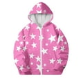 thumbnail image 1 of SELONE Boys Zippered Hooded Jackets with Pockets Hooded Lightweight Zipper Long Sleeve Fall Winter Coats Hot Pink 5 Years, 1 of 5
