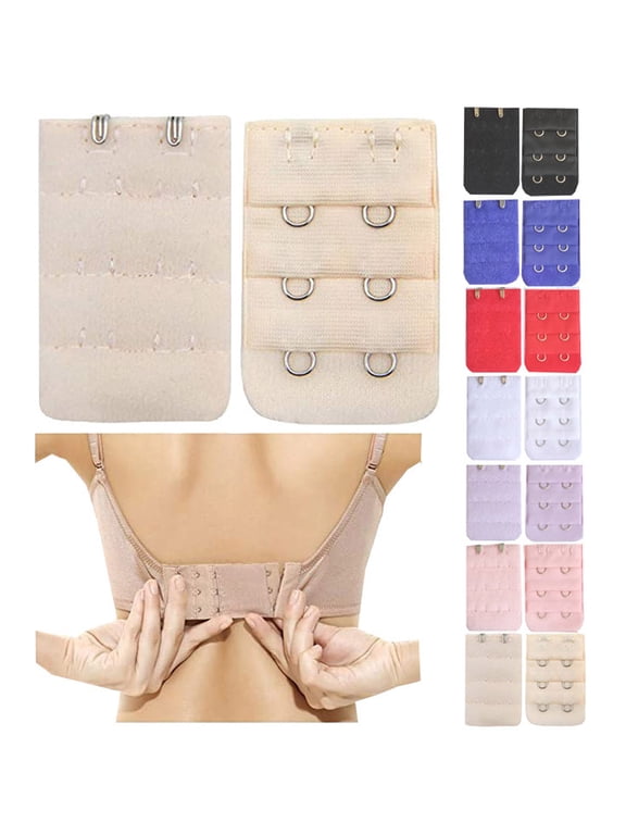 Bra Extender 7Pcs Women Soft Comfortable Bra Hooks Extender Strap, Elastic Bra Extension Strap, Lingerie Extension
