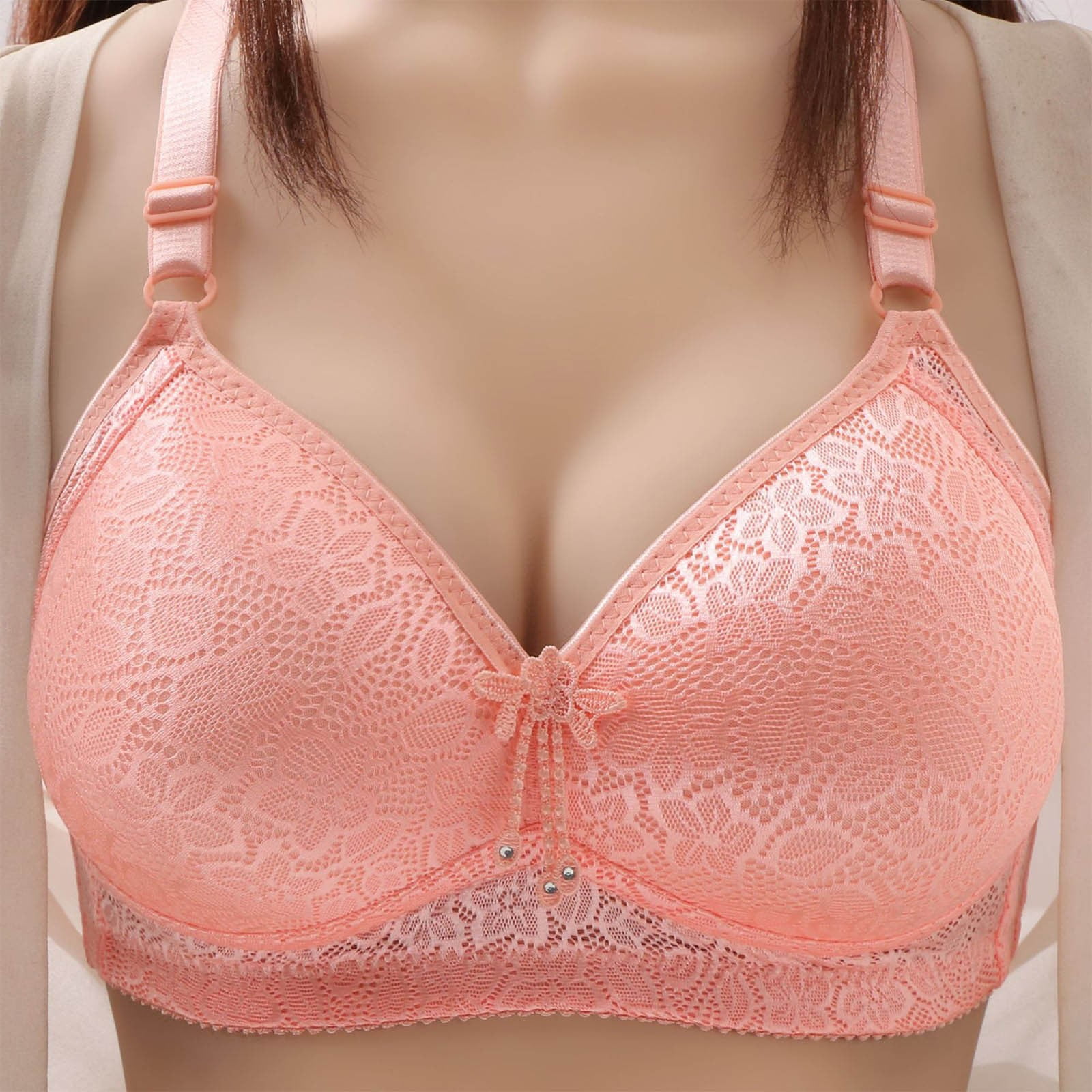 SELONE Bras for Women No Underwire Full Coverage Bras Adjustable