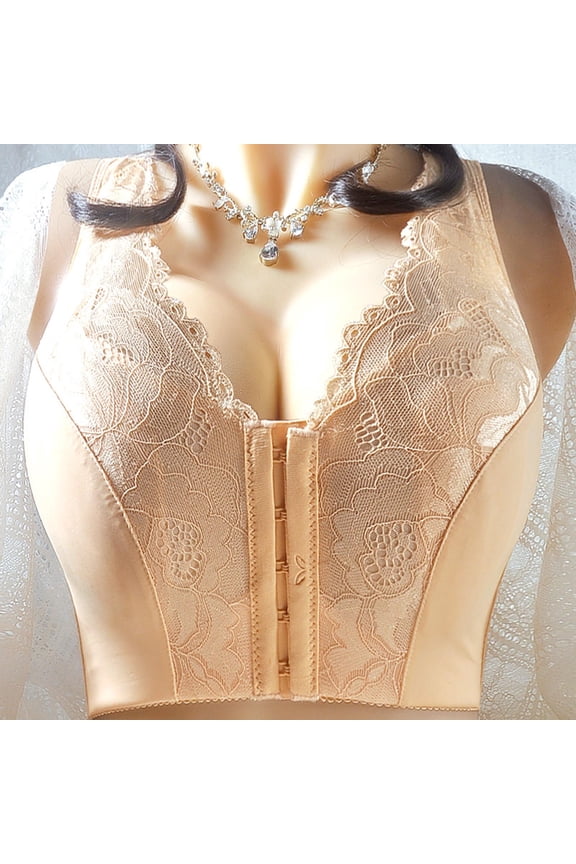 Bras for Women Push Up No Underwire Plus Size Everyday for Sagging Breasts Breathable Lightly Thin Large Size No Sponge No Steel Ring Anti Sagging Bunny Cup Everyday Bras for Women Yellow XXXXL