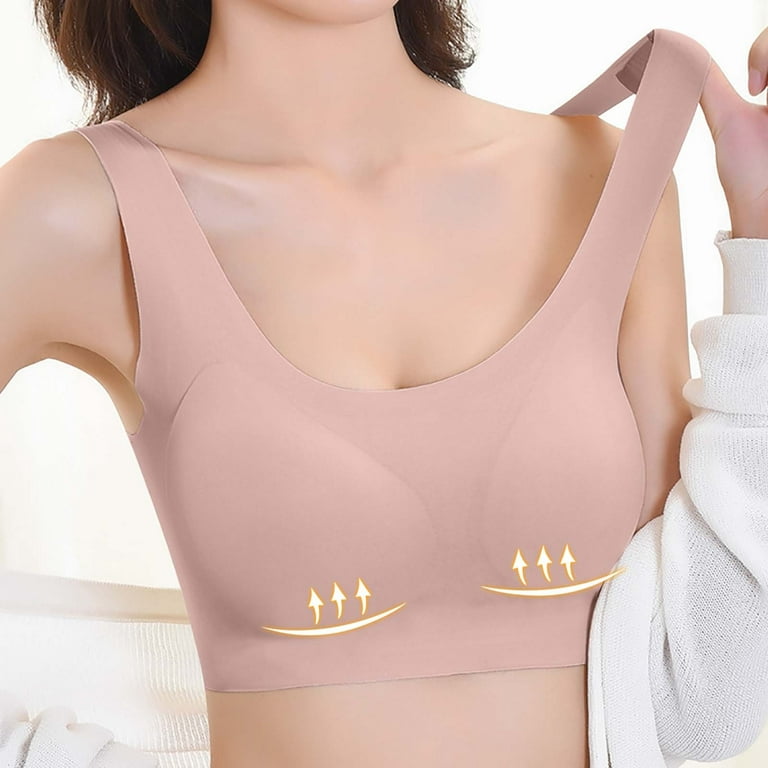 SELONE Bras for Women Push Up No Underwire Lace Seamless for Sagging Breasts  Push Up Non Slip Flower Surface Beautiful Back Push Up One Piece Without  Steel Ring Everyday Bras for Women