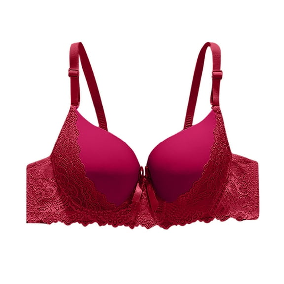 SELONE Bras for Women Underwire Push Up Support Soft Bra Spaghetti Strap T-Shirt Bralettes Solid Comfortable Underwear