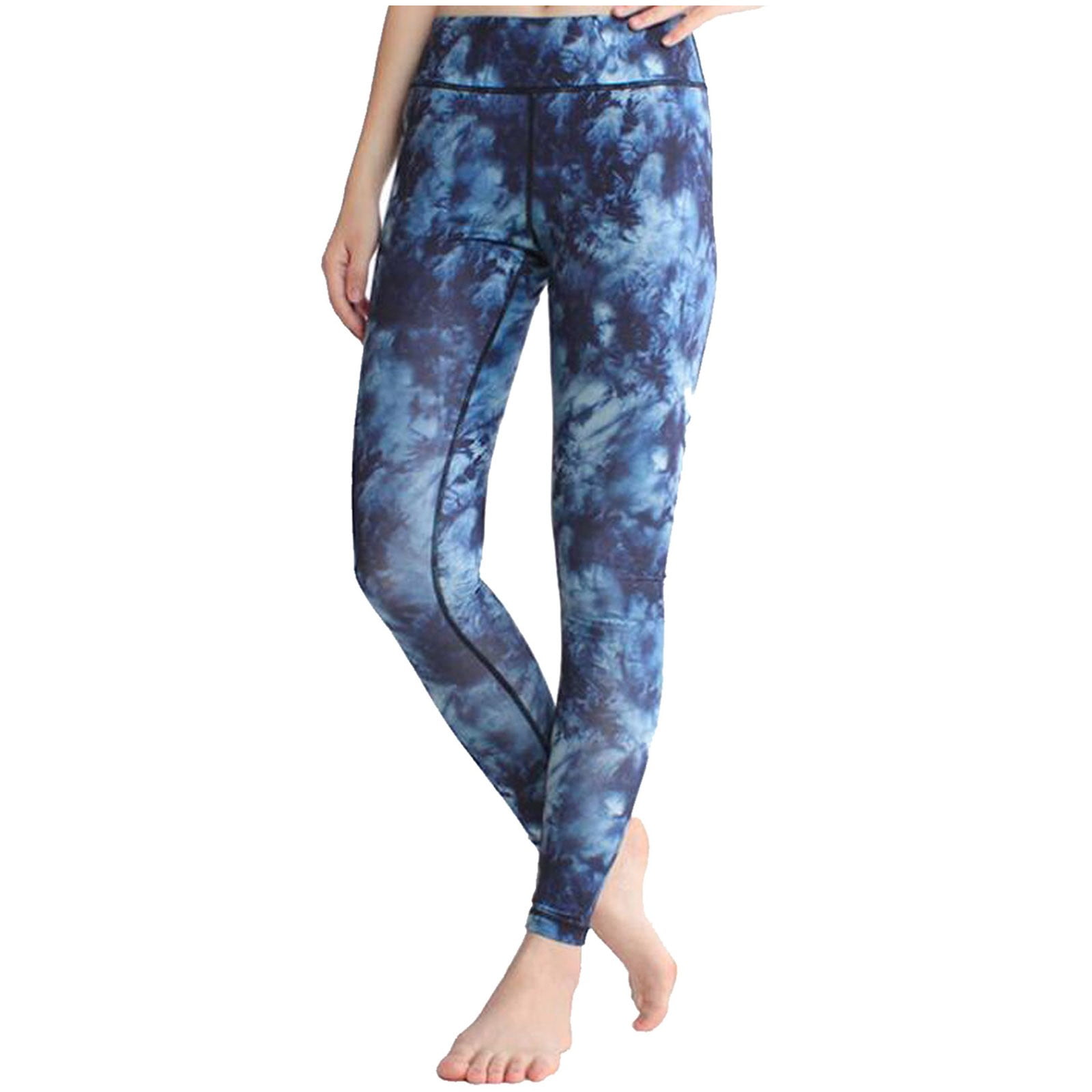 SELONE Butt Lifting Leggings High Waist Yogalicious Print Patterned Tie